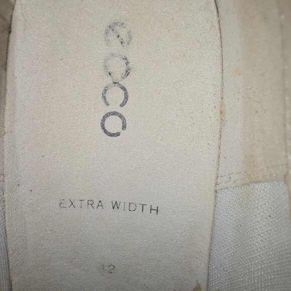 ECCO CAP WEDGE SNEAKER SHOES WOMENS WHITE LEATHER COMFORT SIZE EURO 42 (11) - Picture 6 of 9